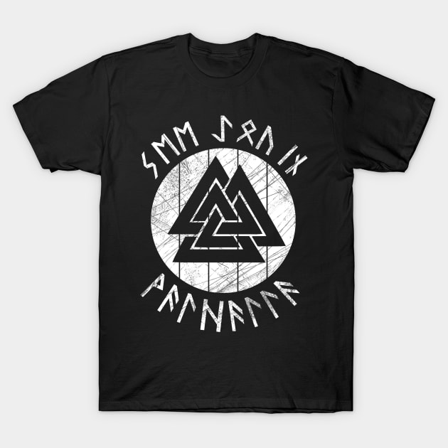 Valknut Valhalla Odin's knot symbol gift idea T-Shirt by Michangi